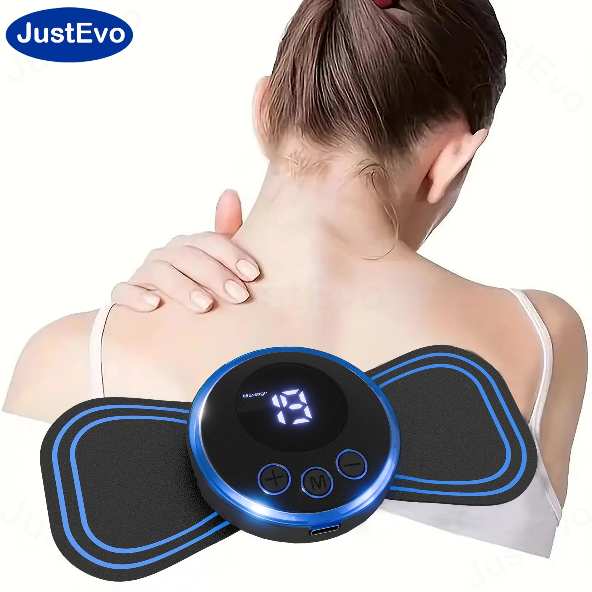 EMS mini massage patch, EMS smart muscle massager, EMS massage patch specifically for workers, portable for shoulders, neck, wai