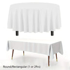 Disposable Round Rectangle Table Cloth Decorative Plastic Tablecloth For Wedding Birthday Christmas Spring Easter Summer Party