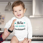 My Aunt Loves Me Very Much Print Baby Bodysuit Spanish Baby Romper Toddler Jumpsuit Girls Boys Long Sleeve Clothes Infant Romper