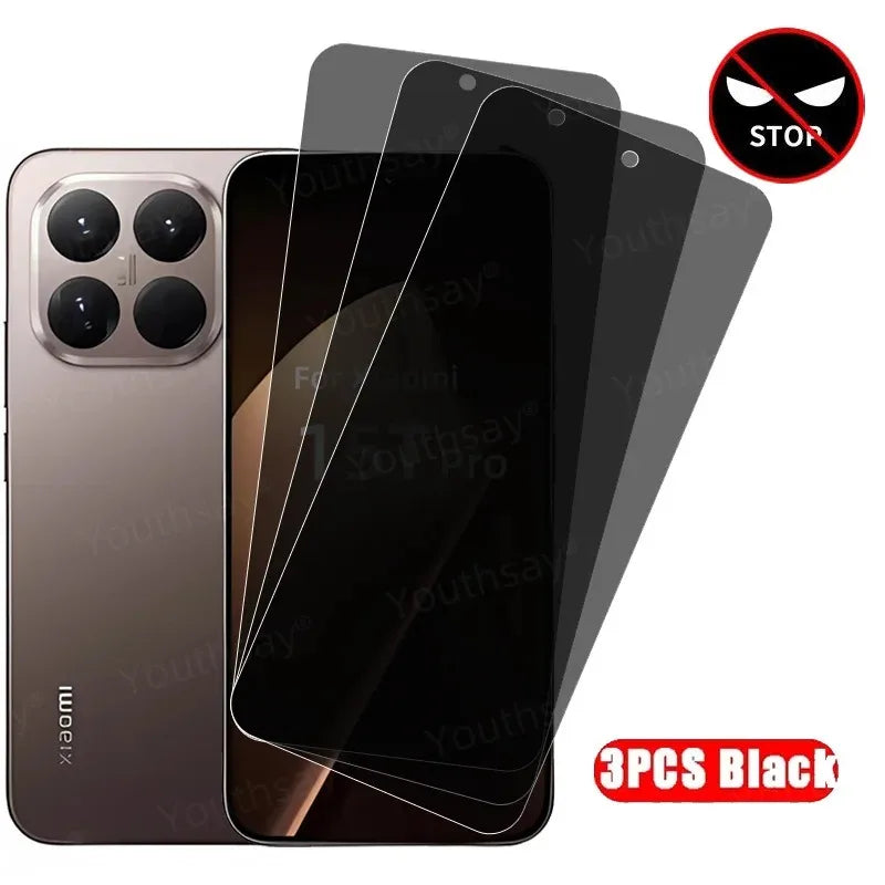3P/2P/1P Pack For Xiaomi 15T Pro Privacy Screen Protector Tempered Glass Anti-spy Glass MI Protective Phone Anti Peeping Film