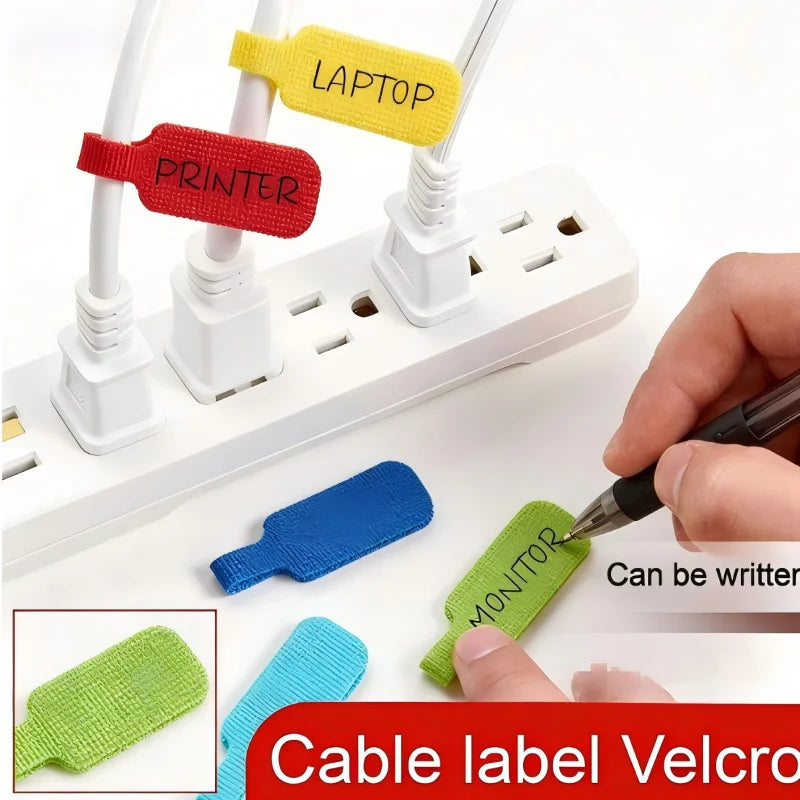 20/30/50 colored cable ties for cable marking, organization, and identification, durable and easy to use, capable of writing