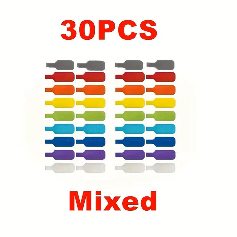 20/30/50 colored cable ties for cable marking, organization, and identification, durable and easy to use, capable of writing