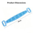 Body Silicone Back Brushes Bath Towels Scrubber Rubbing Sponge Peeling Massage Shower Belt Extended Skin Clean Removal Brushes