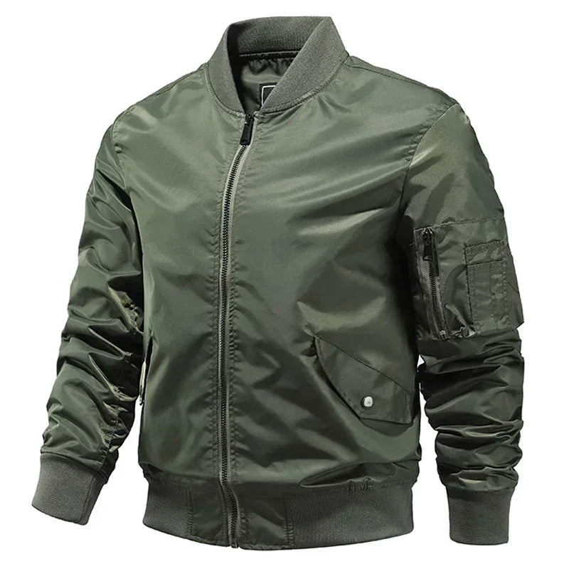 Bomber Jacket Men Winter Autumn College Camouflage Jackets Men Motorcycle Coat Windproof Army Pilot Military Jacket Streetwear