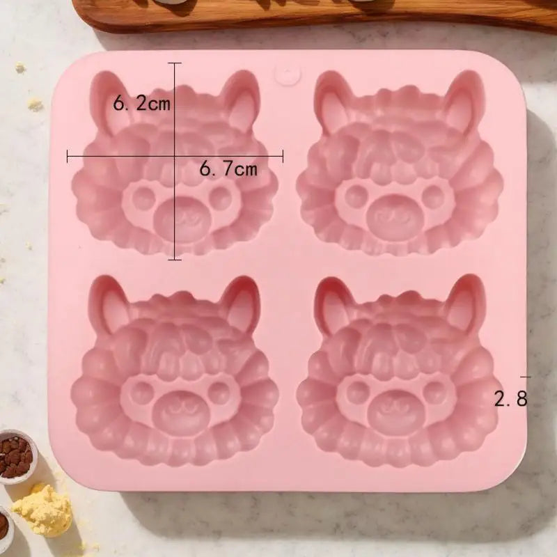 Cartoon Alpaca Silicone Mold For Soap Making Supply Jelly Candy Chocolate Ice Cube Tray Animal Cookies Cake Decor