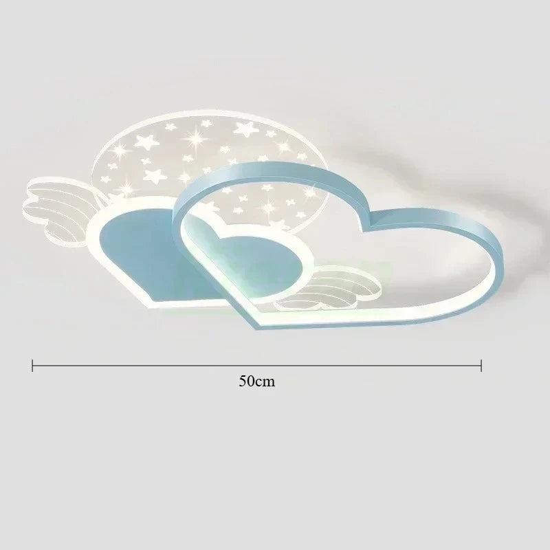 Modern Minimalism Love LED Ceiling Lamp Bedroom Study Restaurant Ceiling Light Living Room Decor High-light Acrylic Ceiling Lamp