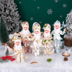 Christmas Decoration Santa Claus Statue Standing Elf Doll Decoration Christmas Tree Pendant Home Merry Christmas New Year Gift