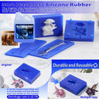 Silicone Mold Making Kit - Blue - Non-Toxic Liquid Mold Silicone - Super Elastic & Flexible, Ideal for 3D, Resin & DIY Silicone