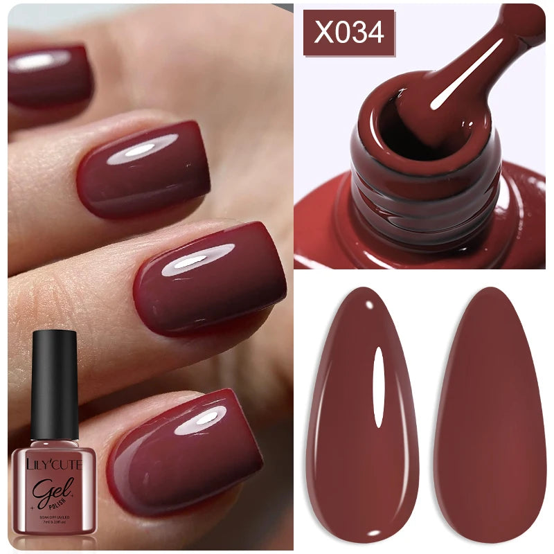 LILYCUTE 7ml Fruit Grape Purple Cat Magnetic Gel Nail Polish Vernis Semi Permanent Soak Off Colorful Gel Polish Nails Supplies