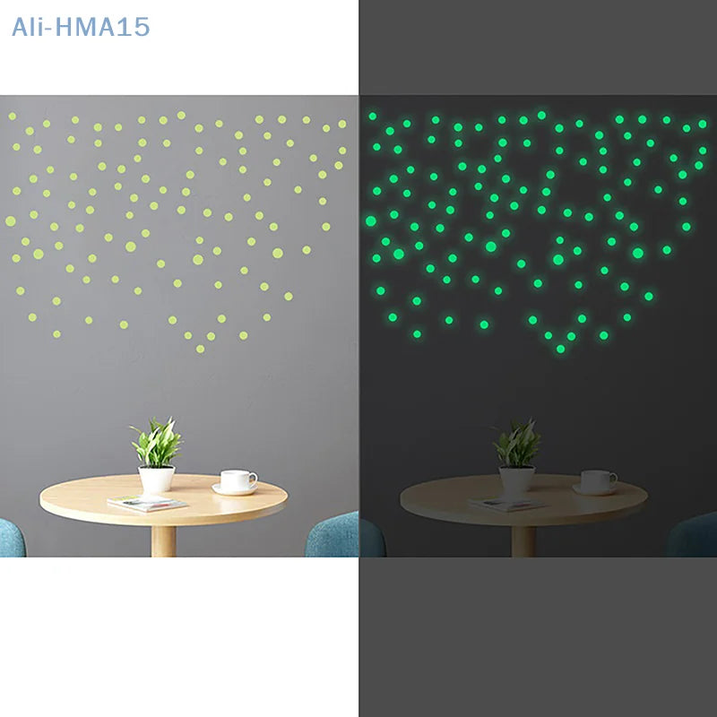 Luminous Dots Wall Stickers Fluorescent Home Children's Room Wall DIY Self-adhesive Decorative Glow In The Dark Stickers