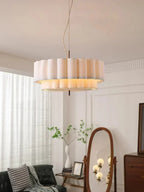 Living Bedroom Decor Lustre Pendant Lights Japanese Wabi Sabi Fabric Ceiling Chandeliers Indoor Lighting Hanging Lamps Fixtures