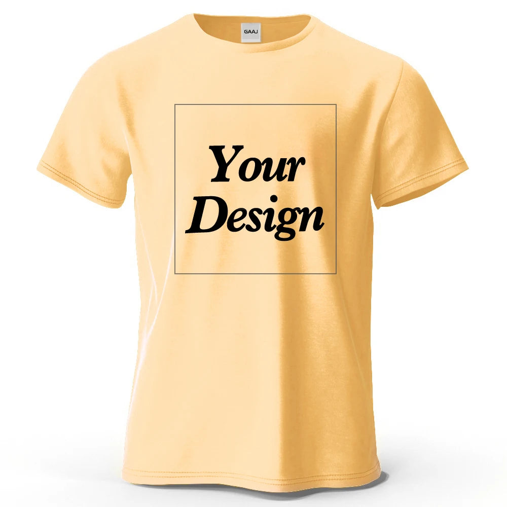 Custom T shirt Customized tshirt Personalized Tee Shirt Diy Print Your Photo Brand Logo Text Men Women 100% Cotton Premium Gift