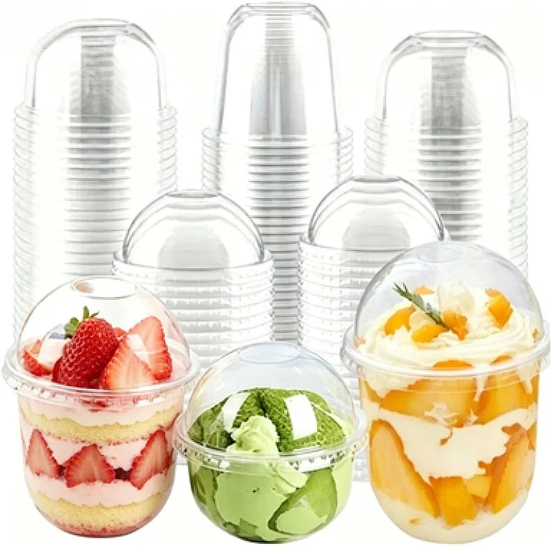 50PCS Disposable U-shaped Cup Party Gathering Birthday Meeting Disposable U-shaped Plastic Cups Meeting Weddings  Party