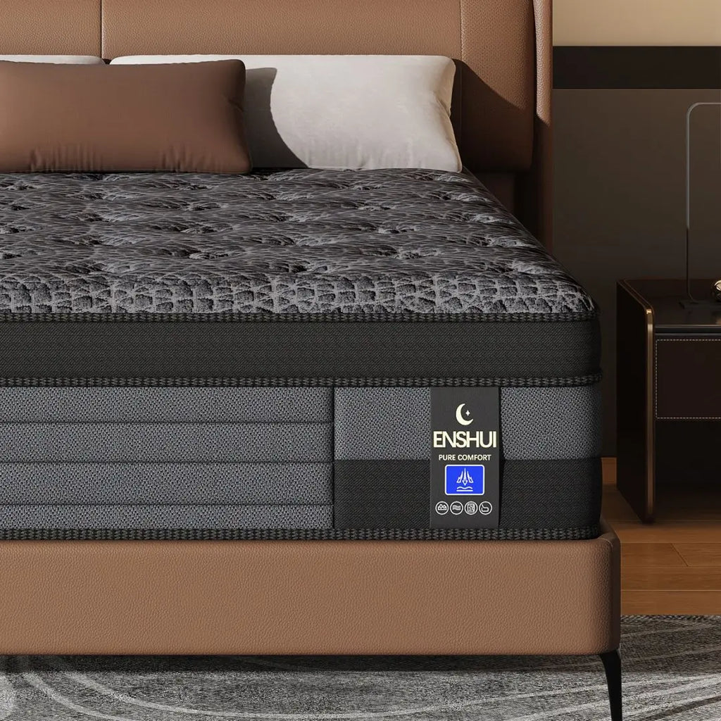 12/14inch Memory Foam Mattress Twin Full Queen King Pocket Spring Mattress Medium Firmness Suitable for Home Bedrooms and Hotels