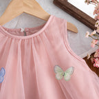 Baby Girl Dress Summer Tulle Bow Princess Girl Dress Adorable Birthday Party Baby Dress