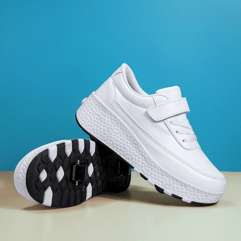 Children Roller Skate Shoes Kids Autumn Children Fashion Casual Sports Toy Birthday Gift Games Boys 4 Wheels Sneakers Girls