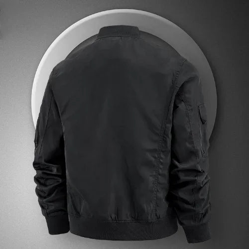 Men's Retro Jacket Spring/Autumn New Solid Color Multi Pocket Outdoor Adventure Work Coat Men's Baseball Collar Motorcycle Suit