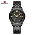 New Style NAVIFORCE Men's Stainless Steel Band Date Calendar Feature for Active Luxury Sports Watch 30m Waterproof Male Gifts