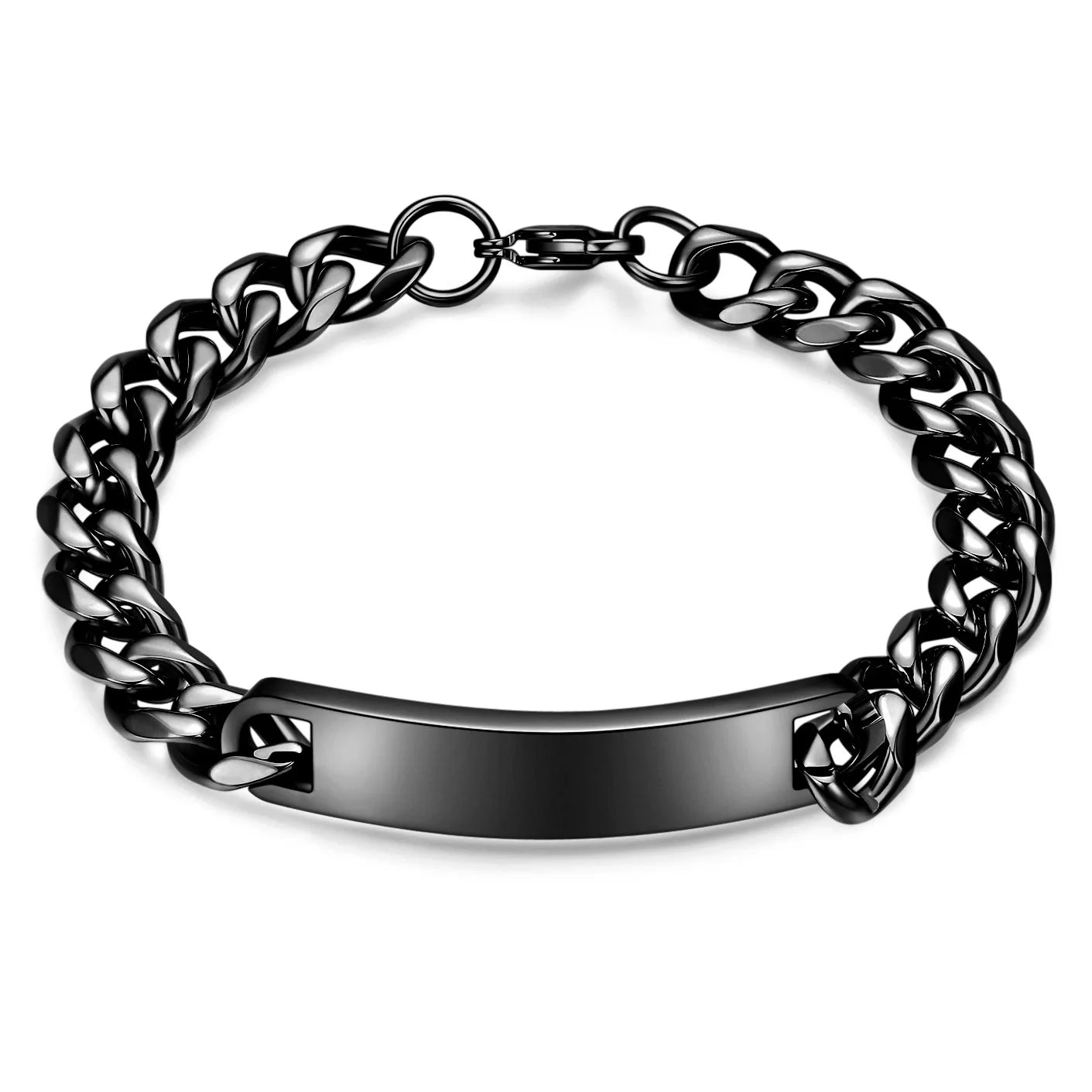 New Fashion Watch Chain 10mm Smooth Titanium Steel Bracelet for Men Customizable Personalized  Male Gentleman Business Gift