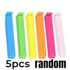 10/5PCS Portable Kitchen Storage Food Snack Seal Sealing Bag Clips Sealer Clamp Plastic Tool Kitchen Accessories Food Bag Clips