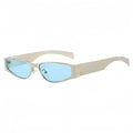 Fashionable Square Small Frame Metal Sunglasses for Men and Women, Hip-Hop Style, Street Photography, Anti-Uv Sunglasses