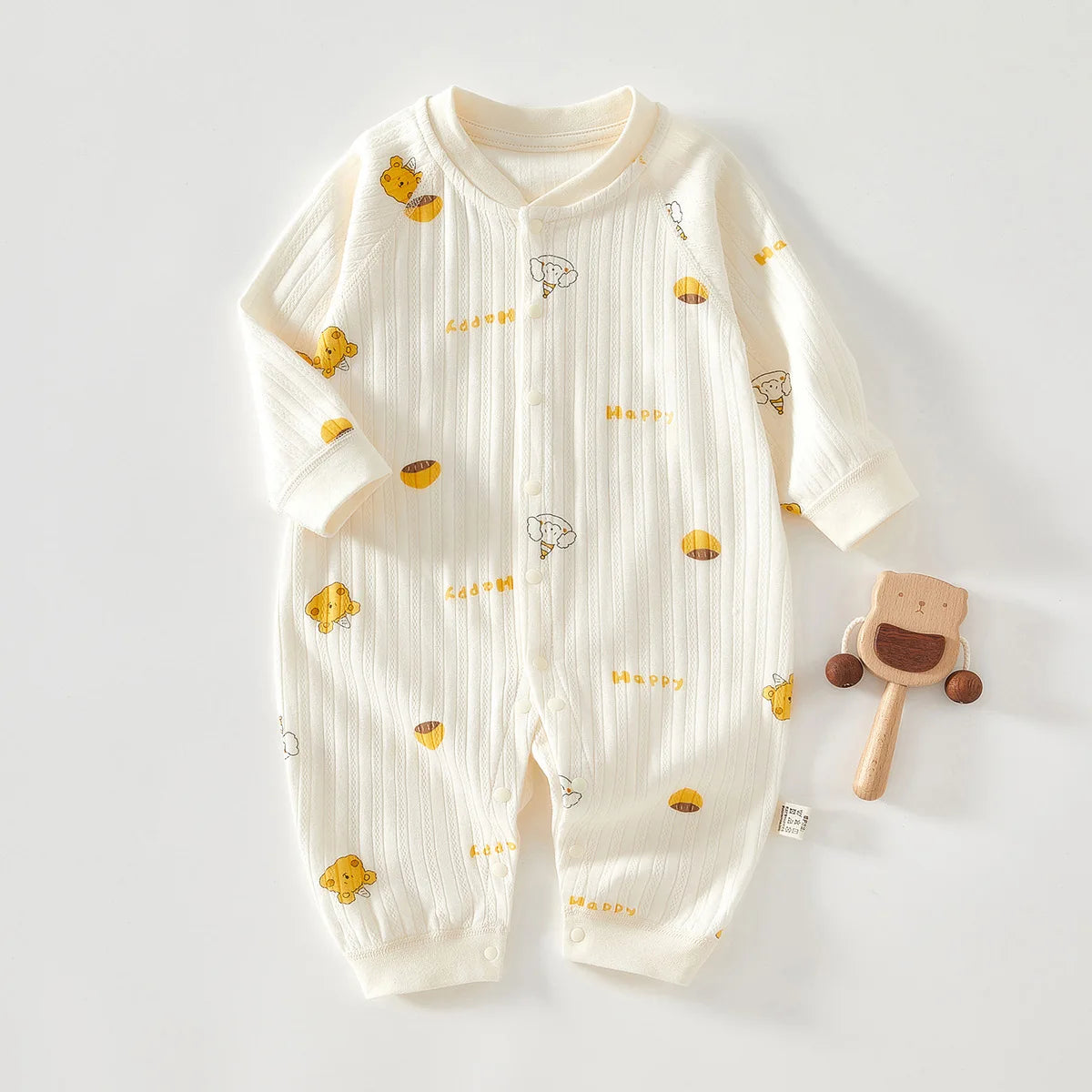 0-12M Cotton Newborn Baby Girl Boy Romper Print Infant Jumpsuit Casual New born Clothes For Girls Boys Spring Autumn Clothing