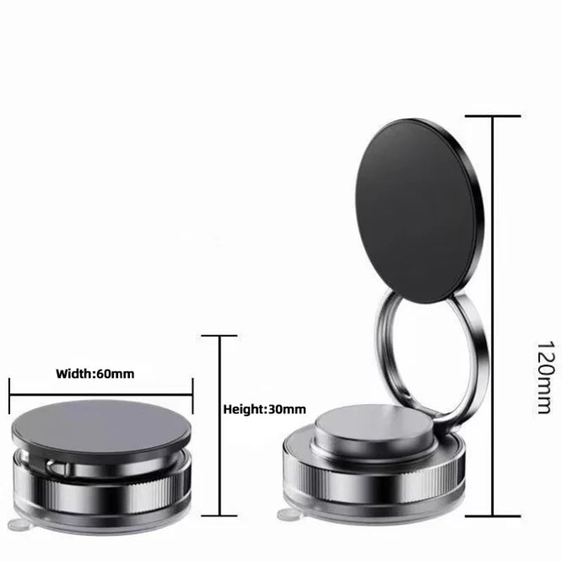 Strong Magnet Magnetic Phone Holder 360° Rotation Foldable Retractable Suction Cup Car Phone Mount For Car/Home/Office