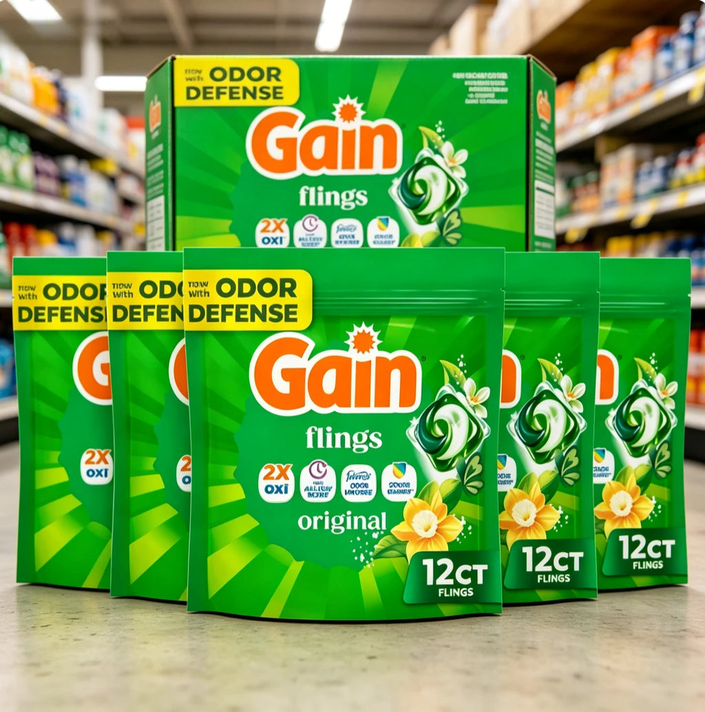 Bulk Stock Up for Large Families | 4-in-1 Oxi Boost Febreze Original Scent Laundry Pods, Clean & Fresh Washing Machine Detergent Pacs