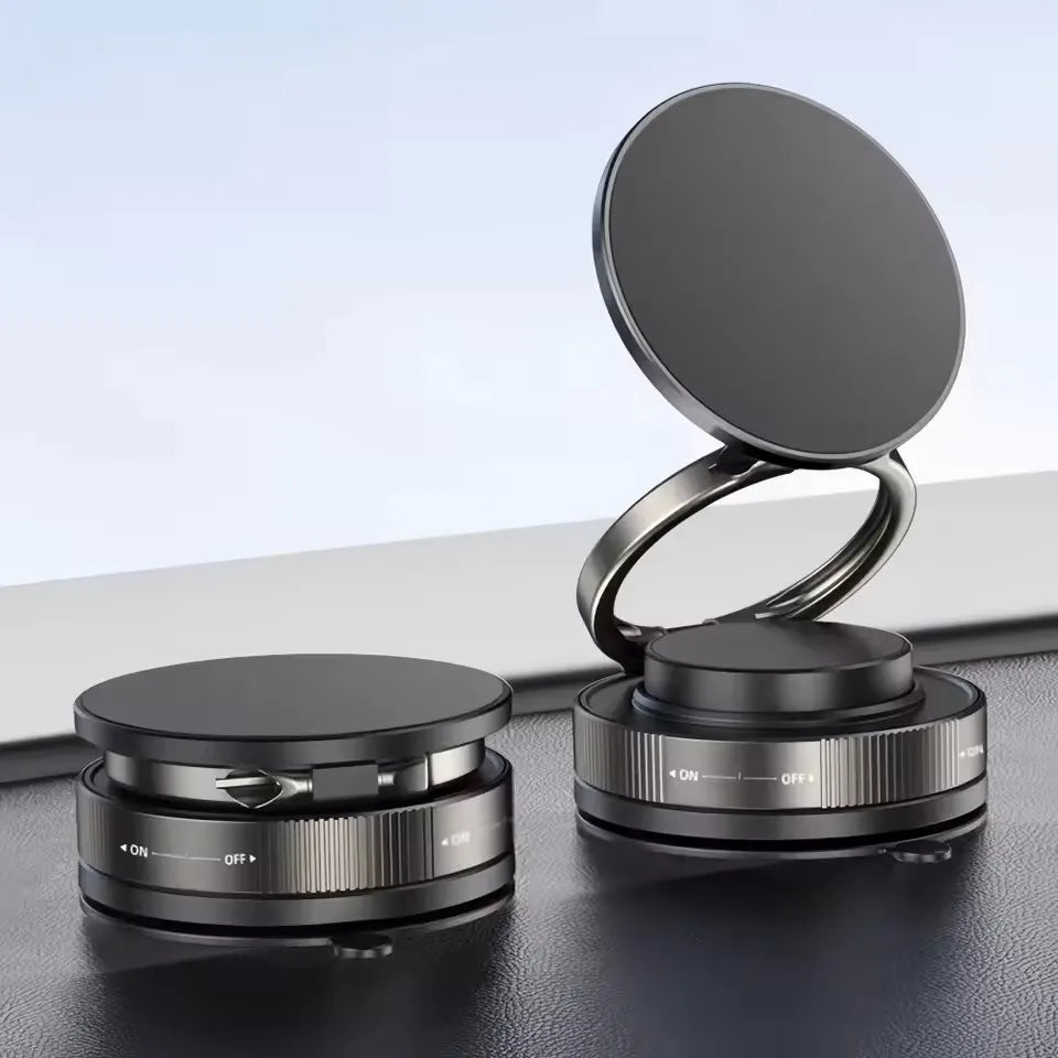 360° Rotating Magnetic Car Phone Holder-Super Strong Vacuum Suction Cup,Magnetic Mount,Universal Phone Stand for All Smartphones
