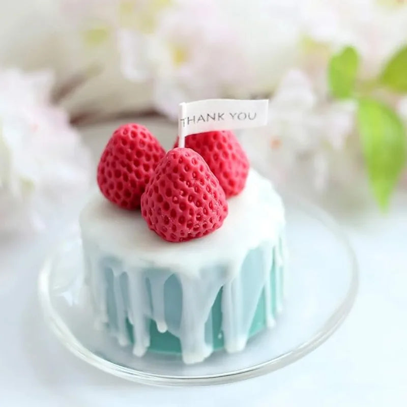 Strawberry Silicone Mold Fondant Chocolate Jelly Making Cake Tools Decorative Mold Oven Steam Available DIY Clay Resin Art