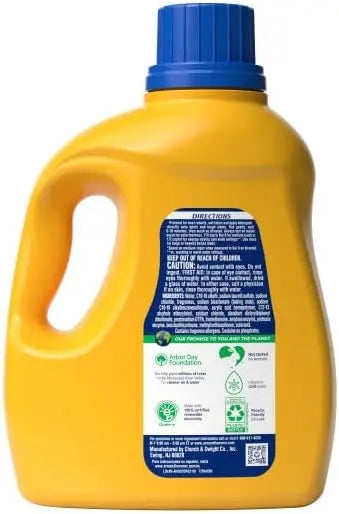 ARM & HAMMER Plus OxiClean Ultra Stain Fighters Liquid Laundry Detergent, Stain Remover for Clothes, Fresh Scent, 74 Loads, 96.2