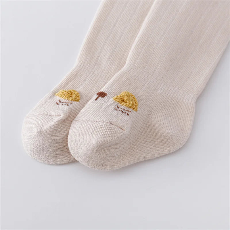 Lawadka Newborn Baby Girl Boy Socks Cotton Toddler Socks For Girls Boys Casual Knee High Infant's Long Sock Spring Age For 0-36M