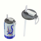 Reusable Soft Drink Can Lid. Soda Drink Can Lid Can Be Used for Beverages, Juices, and Soft Drinks, and Comes with A Straw