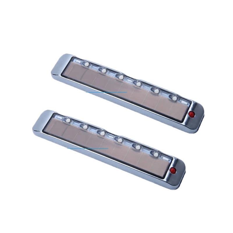 Solar LED Strip Car RGB Light Anti Static Door Ambient Lamp Flashing Taillight Warning Strobe Decorative Automotive Accessories