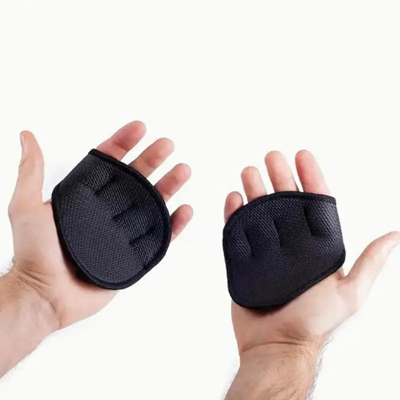 1Pair Weight Lifting Training Gloves Palm Protection Women Men Fitness Sports Gymnastics Grips Pull Ups Weightlifting Workout