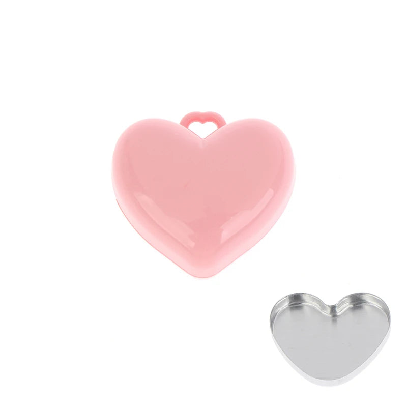 1Pcs Heart Shape Blush Empty Compact with Mirror, Keychain DIY Refillable Powder Case for Makeup