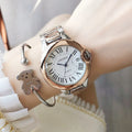 New Top Brand Luxury Stainless Steel Men and Women Luxury Atmosphere Quartz Watches Fashion Women Date Watch Suit Gift for Women