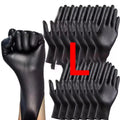 10/20/50/100PCS Black Nitrile Gloves Durable Powder Free Latex Free Suitable For Kitchen Cleaning Tattooing Pet Care Car Househo