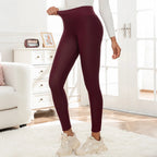 Women's Fleece Lined Leggings High Waist Thermal Warm Stretch Skinny Pants Autumn Winter Cold Weather Casual Thermal Leggings