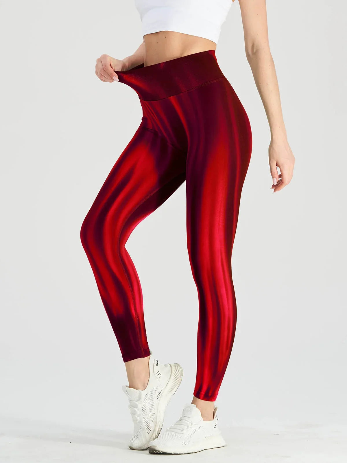 Seamless Push Up Scrunch Sport Leggings For Women Tummy Control Butt Lift Yoga Fitness Tights Gym Workout Pants Aurora Gradient