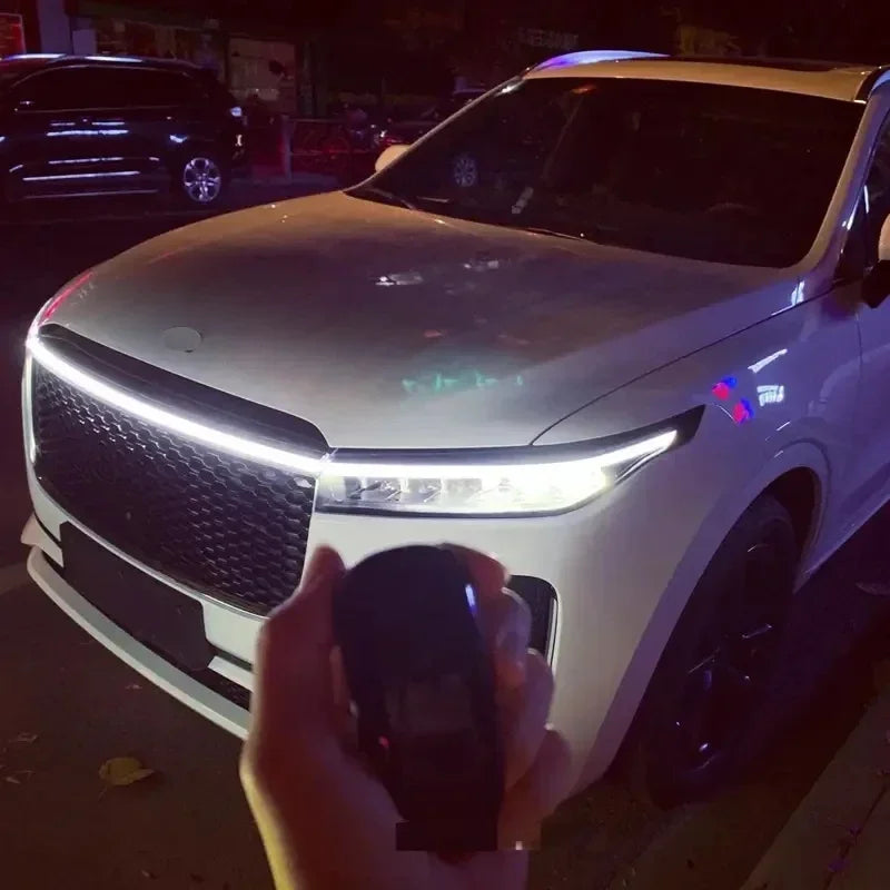 Led Car Hood Light Strip Constant Through-type Auto Modified Front Headlight Upgrade Decorative Light Car Daytime Running Lights
