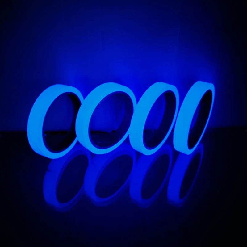 Luminous Tape Blue Self-adhesive Glow Emergency Logo In The Dark Safety Stage Stickers Home Decor Party Supplies Decorative