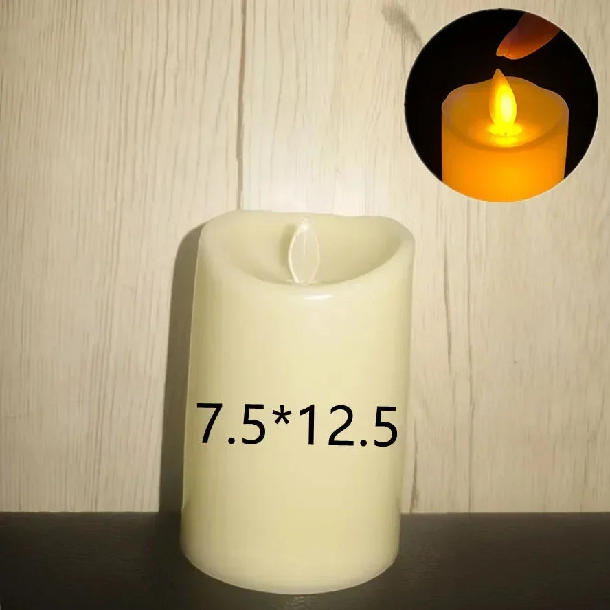 1~10PCS Swing Flameless LED Candles Flickering Simulation Light for Christmas Wedding Birthday Party Home Decoration Supplies