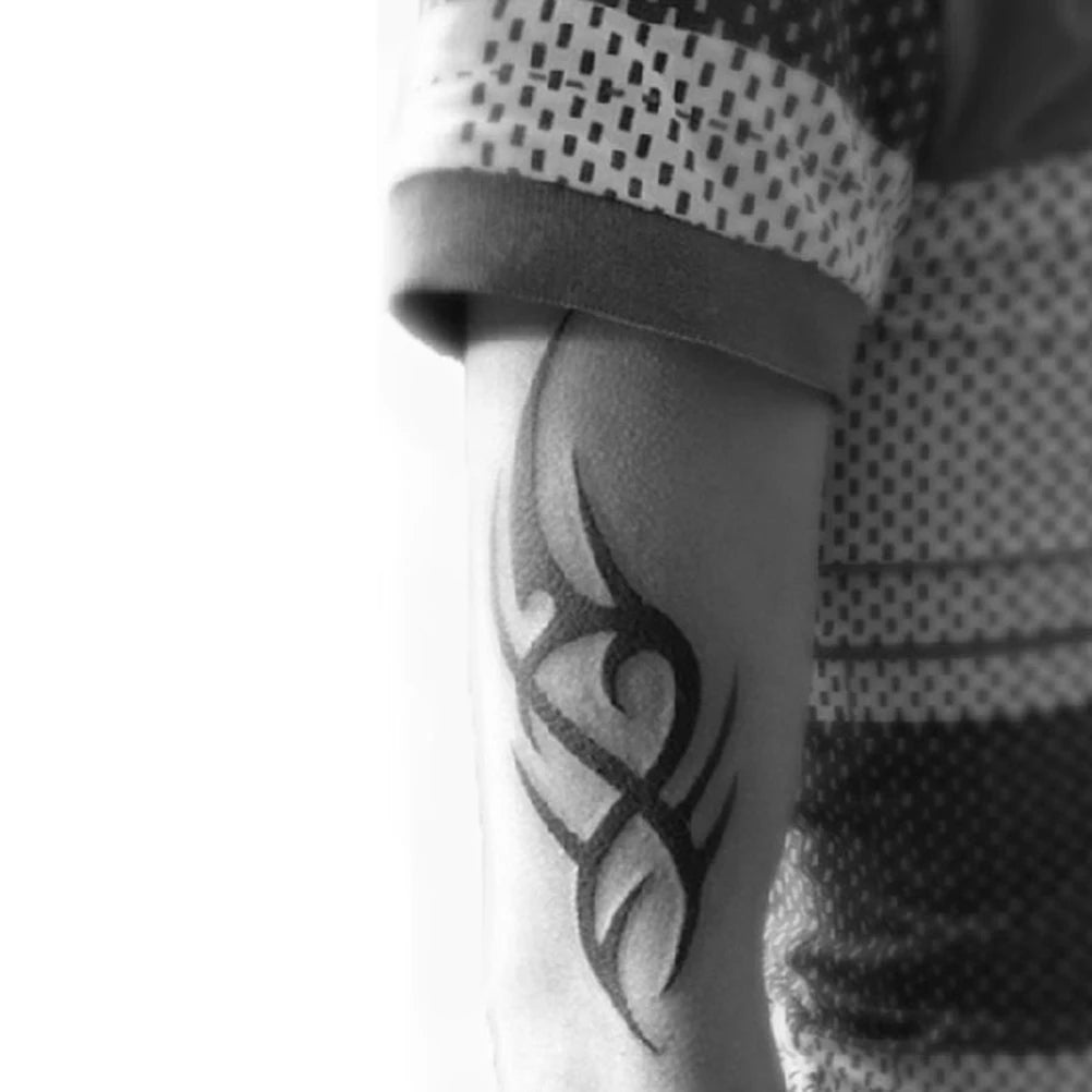 1 Pcs Fashion Elegant Body Art Cool 3D Men Half Sleeve Tattoo Arm Temporary Totem Tattoo Stickers