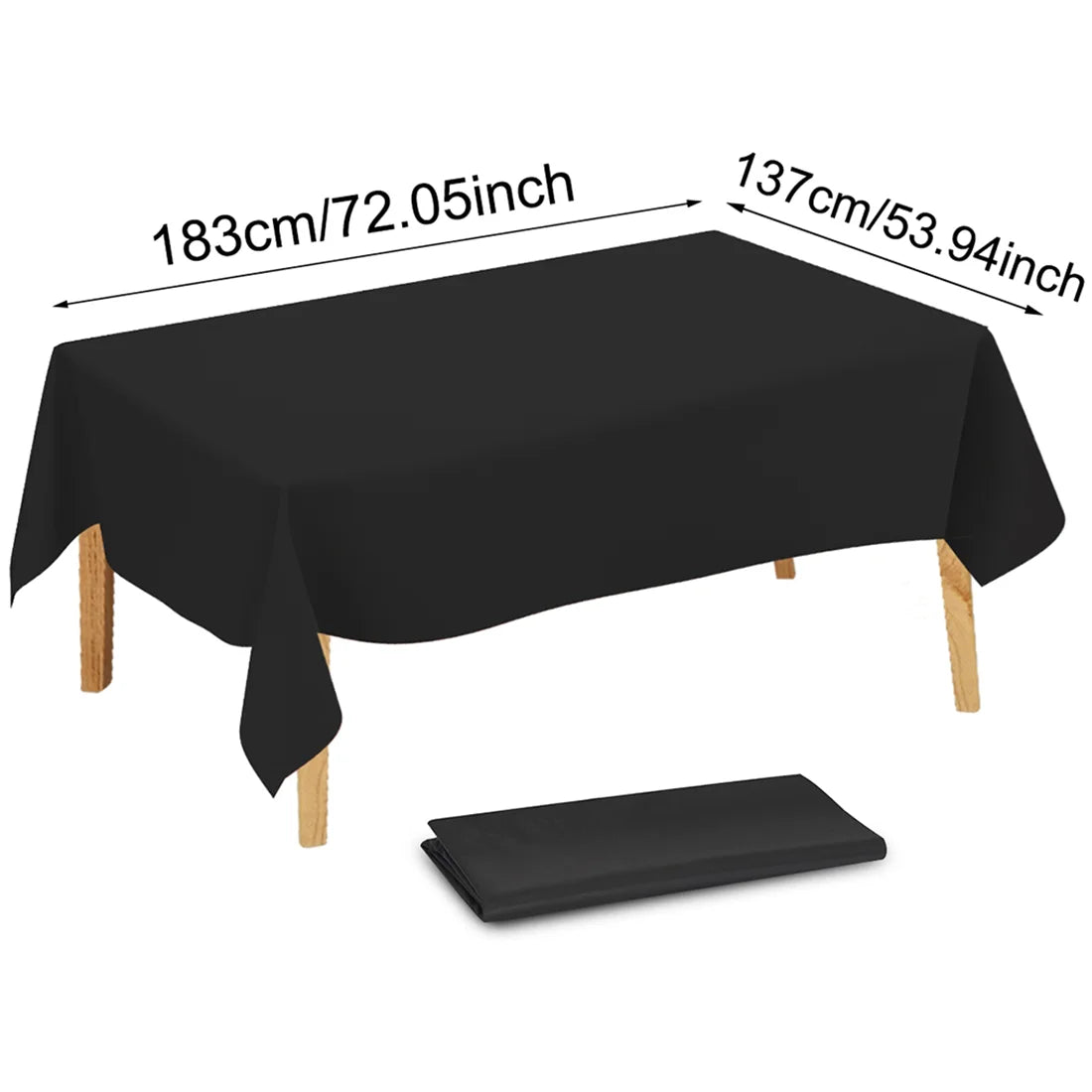 1/5pc Solid Color Plastic Tablecover 137×183 cm Rectangle Tablecloth for Birthday Party Wedding Picnic Table Decorations