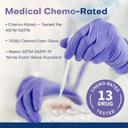 Disposable Gloves Purple Nitrile Medical Exam Gloves 100pcs Powder Free Latex Free Rubber Gloves for Cleaning Food Tattoo Salon