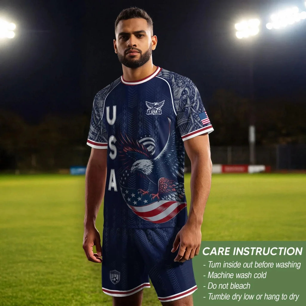 2026 America Soccer Jersey USA Football Team Jersey Match training Kit Summer Sports Men's T-Shirt Clothing Tee Y2k Woman ﻿