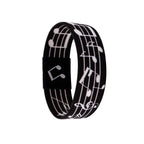 Rainbow Bracelet For Women Men Musical Notes Elastic Sports Wristband Fashion Bangles Jewelry Accessories Gifts