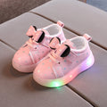 Children's Fashion Light-up Board Shoes Kids Glowing Light Sneakers Girls Shiny Light Shoes Little Boys Casual Luminous Sneakers