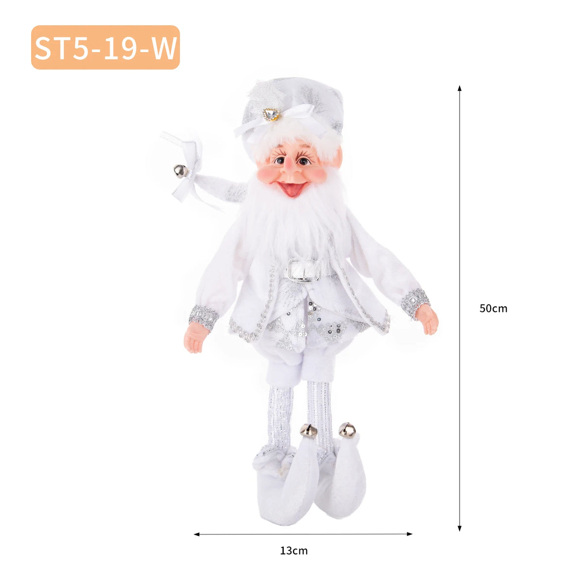 Christmas Decoration Santa Claus Statue Standing Elf Doll Decoration Christmas Tree Pendant Home Merry Christmas New Year Gift